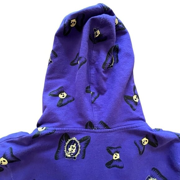 Disney Parks Womens M Hoodie Jacket Purple Minnie Mouse Haunted Mansion Bows - Picture 8 of 15